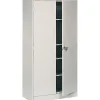 Tennsco Storage Cabinets<® Standard Steel Storage Cabinet, Non-Assembled, 72Hx36Wx18D", Light Gray