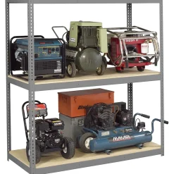 Tennsco Shelving<Z-Line Long Span Shelving Unit, Supports 6,000 lb., Medium Grey, 84"H x 60"W x 24"D (TNN-ZL7-6030-3D)