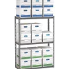 Tennsco Shelving<Z-Line Record Archive Shelving Unit, Supports 6,000 lb., 69"W, Medium Grey (TNN-ZA691560-3D)