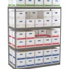 Tennsco Shelving<Z-Line Record Archive Shelving Unit, Supports 6,000 lb., 42"W, Medium Grey (TNN-ZA421584-4D)
