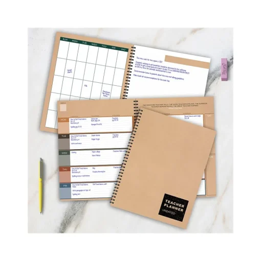 TF Publishing Grade Books<Undated Teacher Planner, Solid Kraft (99-9602)