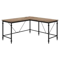 Thomasville Furniture L-Desks<Breslyn 60"W L-Shaped Computer Desk, Crosscut Hickory (SPLS-BRLD-TV)