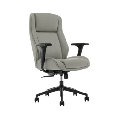 Thomasville Furniture Office Chairs<Darius Ergonomic Bonded Leather Swivel Executive Chair, Gray (51490-GRY)