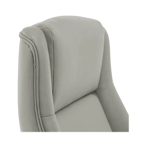 Thomasville Furniture Office Chairs<Darius Ergonomic Bonded Leather Swivel Executive Chair, Gray (51490-GRY)