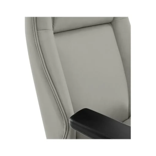Thomasville Furniture Office Chairs<Darius Ergonomic Bonded Leather Swivel Executive Chair, Gray (51490-GRY)