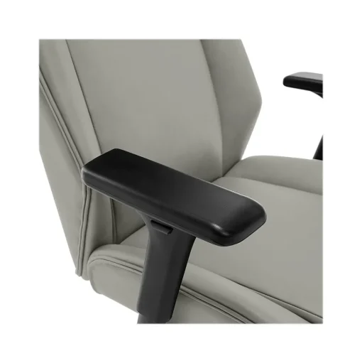 Thomasville Furniture Office Chairs<Darius Ergonomic Bonded Leather Swivel Executive Chair, Gray (51490-GRY)
