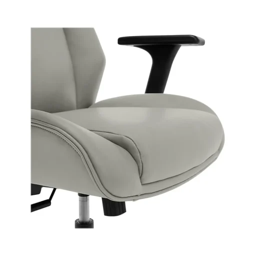 Thomasville Furniture Office Chairs<Darius Ergonomic Bonded Leather Swivel Executive Chair, Gray (51490-GRY)