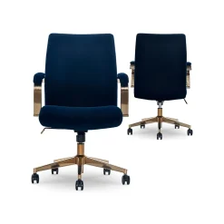 Thomasville Furniture Ergonomic Chairs<Joelle Ergonomic Fabric/Metal Desk Chair, (60068)