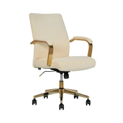 Thomasville Furniture Ergonomic Chairs<Jolie Ergonomic Fabric Swivel Desk Chair, (60068-CRM)