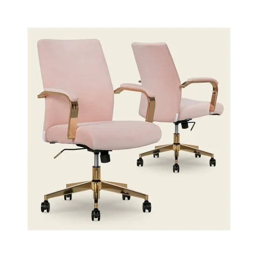 Thomasville Furniture Office Chairs<Jolie Ergonomic Fabric Swivel Desk Chair, (60068-BLSH)