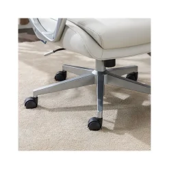 Thomasville Furniture Ergonomic Chairs<Josephine Ergonomic Bonded Leather Swivel Manager Chair, Beige (60071-CRM)