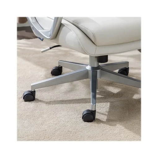 Thomasville Furniture Ergonomic Chairs<Josephine Ergonomic Bonded Leather Swivel Manager Chair, Beige (60071-CRM)