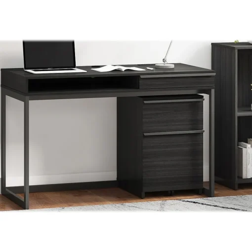 Thomasville Furniture File Cabinets<Latimer 2-Drawer Vertical File Cabinet, Pedestal, Burnt Ash, 20.8"D (SPLS-LADF-TV)