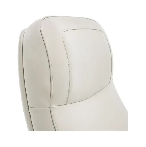 Thomasville Furniture Office Chairs<Lockhart Ergonomic Bonded Leather Swivel Executive Chair, Cream (51494-CRM)