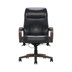Thomasville Furniture Office Chairs<Lockhart Ergonomic Bonded Leather Swivel Executive Chair, Black (51494-BLK)