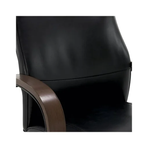 Thomasville Furniture Office Chairs<Lockhart Ergonomic Bonded Leather Swivel Executive Chair, Black (51494-BLK)