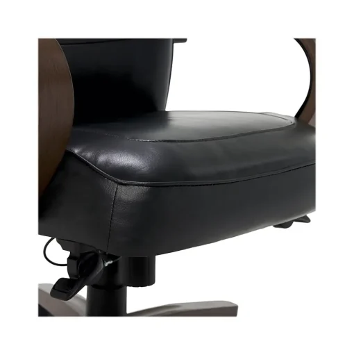 Thomasville Furniture Office Chairs<Lockhart Ergonomic Bonded Leather Swivel Executive Chair, Black (51494-BLK)