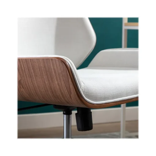 Thomasville Furniture Office Chairs<Sansovino Fabric Task Chair, White/Brown (60067)