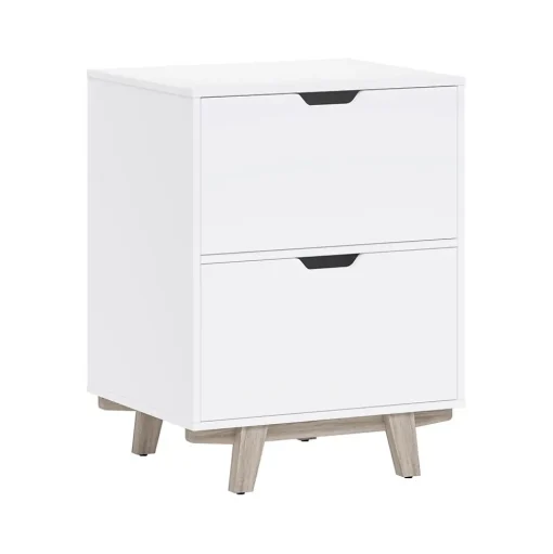 Thomasville Furniture File Cabinets<Whitney 2-Drawer Lateral File Cabinet, Letter/Legal Size, 31.25"H x 23.75"W x 20"D, White (SPLS-WHLF-TV)