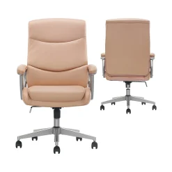 Thomasville Furniture Ergonomic Chairs<Thomasville Josephine Ergonomic Bonded Leather Swivel Manager Chair, (60071-BLSH)