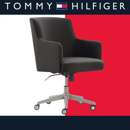 Tommy Hilfiger Office Chairs<Belmont Ergonomic Twill Swivel Executive Chair, Gray (CHR10061B)