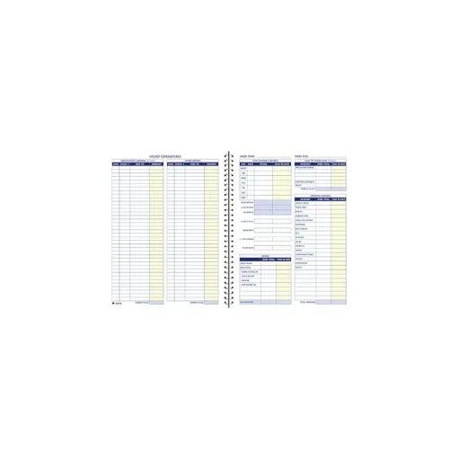 TOPS Accounting & Record Journals<Bookkeeping Record, 8 Columns, 8.5" x 11", Blue, 64 Sheets/Book (AFR70)