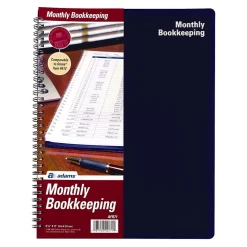 TOPS Accounting & Record Journals<Bookkeeping Record, 8 Columns, 8.5" x 11", Blue, 32 Sheets/Book (AFR71)