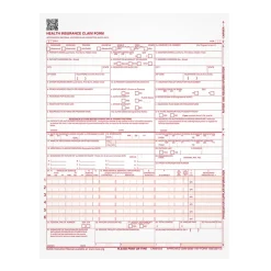 TOPS Medical Forms<CMS-1500 Health Insurance Claims, 500/Pack (TOP 50126RV)