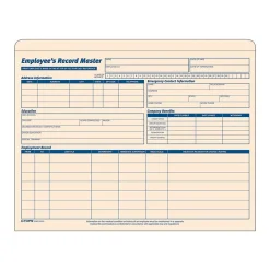 TOPS Hr Forms<Employee Record Master File, 20/Pack (TOP 3280)