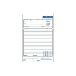TOPS Business Forms<Job 3-Part Carbonless Work Orders, 8.62"L x 5.67"W, 50 Sets/Book (3868)