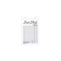 TOPS Business Forms<1-Part Guest Check Pad, 12 Sets/Book (2100-12)