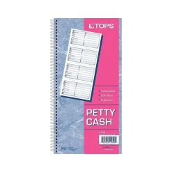 TOPS Accounting & Record Journals<Petty Cash Receipt Book, 2.75"L x 5"W, 200/Pack (TOP4109)