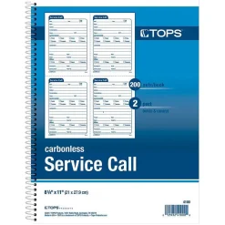 TOPS Business Forms<Professional Notebooks, 8.5" x 11", Wide Ruled, 100 Sheets, White (4100)