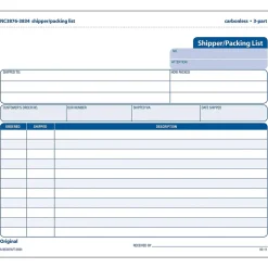 TOPS Business Forms<Snap-Off 3-Part Carbonless Packing Slips, 8-1/2" x 7", 50 Sets/Book (3834)