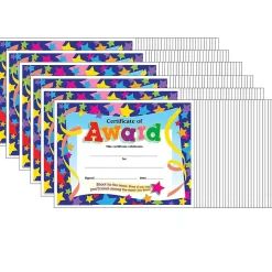 Trend Enterprises Awards & Certificates<TREND Certificate of Award Colorful Classics Certificates, 30 Per Pack, 6 Packs (T-2951-6)