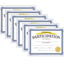 Trend Enterprises Awards & Certificates<TREND Certificate of Participation Classic Certificates, 30 Per Pack, 6 Packs (T-11303-6)