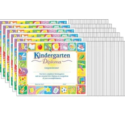 Trend Enterprises Awards & Certificates<TREND Classic Kindergarten Diploma, 30 Per Pack, 6 Packs (T-17002-6)