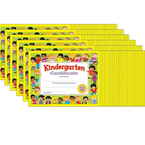 Trend Enterprises Awards & Certificates<Completion Certificates, 8.5" x 11", Multicolor, 6/Bundle (T-17008-6)