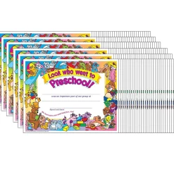 Trend Enterprises Awards & Certificates<TREND Look who went to Preschool! Certificate, 30 Per Pack, 6 Packs (T-341-6)