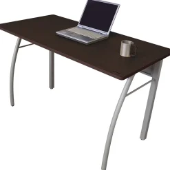 Linea Italia Computer Desks<Trento Line Rectangular Desk, 47-1/4w x 23-5/8d x 29-1/2h, Mocha