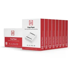 TRU RED Copy Paper<8.5" x 11" Copy Paper, 20 lbs., 92 Brightness, 500 Sheets/Ream, 8 Reams/Carton (TR59702)