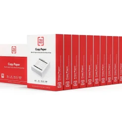 TRU RED Copy Paper<™ 8.5" x 11" Copy Paper, 20 lbs., 92 Brightness, 500 Sheets/Ream, 10 Reams/Carton (TR56958)