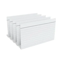 TRU RED Index Cards<™ 3" x 5" Index Cards, Lined, Gray, 100/Pack (TR51014)