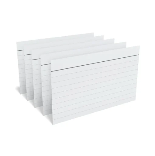 TRU RED Index Cards<™ 3" x 5" Index Cards, Lined, Gray, 100/Pack (TR51014)