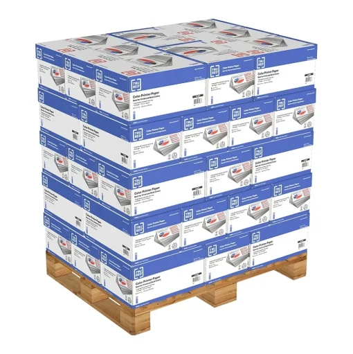 TRU RED Large Quantity Paper<™ 8.5" x 11" Multipurpose Paper, 20 lbs., 96 Bright, 500 Sheets/Ream, 400 Reams/Pallet (TR56962-LQO)