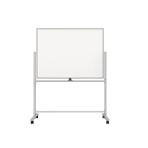 TRU RED Dry Erase<™ Magnetic Steel Mobile Dry Erase Board, Aluminum Frame, 4' x 3' (TR62619)