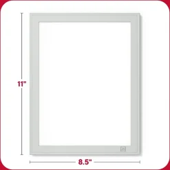 TRU RED Dry Erase<Melamine Dry-Erase Whiteboard, Aluminum Frame, 8.5" x 11" (TR62580)