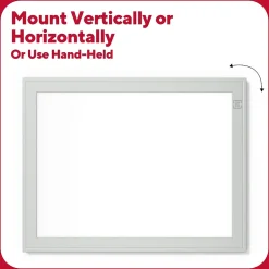 TRU RED Dry Erase<Melamine Dry-Erase Whiteboard, Aluminum Frame, 8.5" x 11" (TR62580)