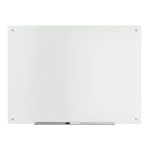 TRU RED Dry Erase<™ Tempered Glass Dry Erase Board, Frosted, 4' x 3' (TR61199)