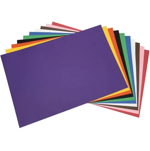 Tru-Ray Construction Paper<12" x 18" Construction Paper, Assorted Colors, 50 Sheets/Pack (P103063)